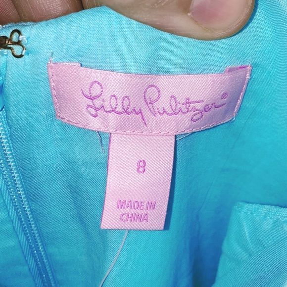 NWT LILLY PULITZER Suzette Shift Dress Serene Blue SZ: 8 - Picture 5 of 16